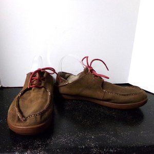 OluKai Ohana Mens Lace Up Shoes Brown Suede